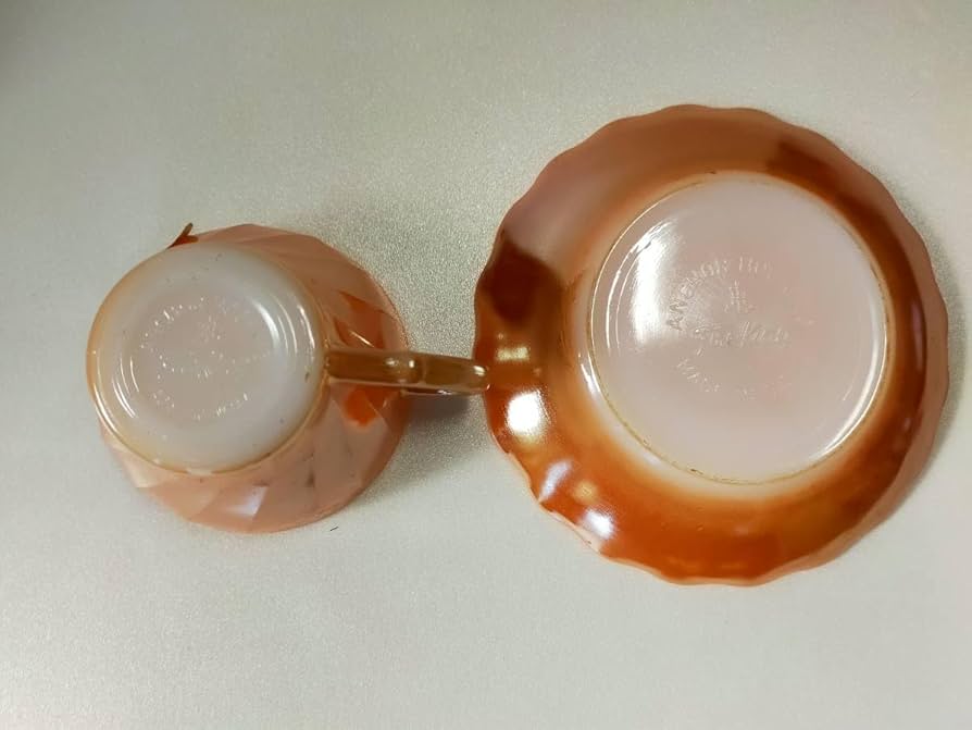Fire-King - anchor hocking デミタスカップ&amp;ソーサー６客セット Yahoo!オークション -「デミタスカップ」(雑貨) の落札相場